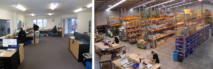 The Office and Purpose built building.