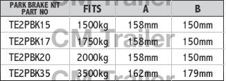 MECHANICAL PARK BRAKE KIT