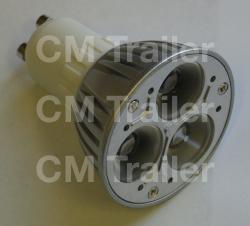 LED Globe Cool White 240V 3x1 Luxeon LED
