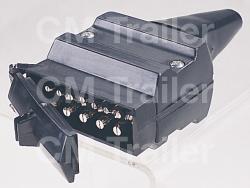12-PIN FLAT PLASTIC PLUG
