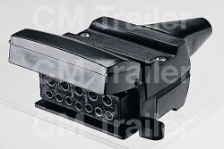 12-PIN FLAT PLASTIC SOCKET