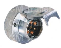7-PIN ROUND METAL SOCKET