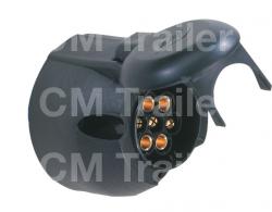 7-PIN ROUND PLASTIC SOCKET