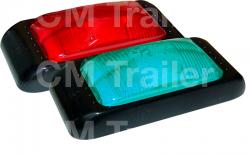 1 X RED & 1 X GREEN LED MARKER LAMPS M/VOLT