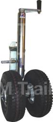 SWIVELLING 300 x 4 Twin Pneumatic Tyre Reinforced Die Cast Hubs